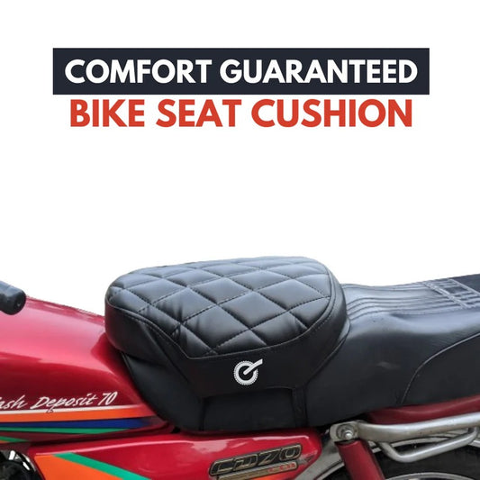 Bike Seat Cushion - Universal Size (CD 70/ CG 125/150 CHINA 70/ Suzuki/ Yamaha EVEs & Others)