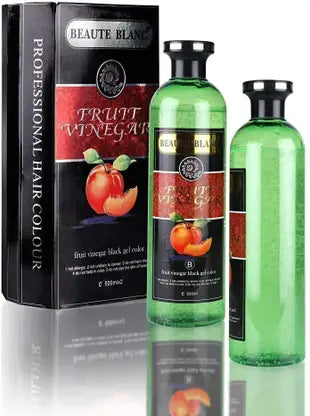 Fruit Vinegar Black Hair Color Gel Dye 250x2 500ml ..